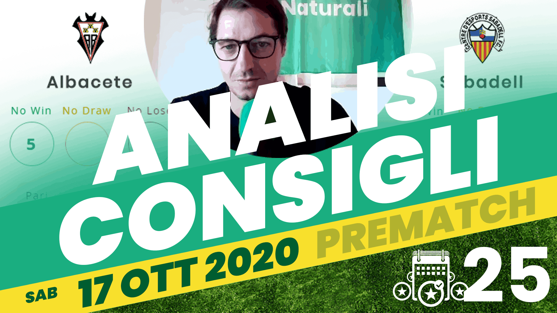 Pronostici Naturali Social YouTube Analisi Pre Partite Sabato 17 Ott 2020 001