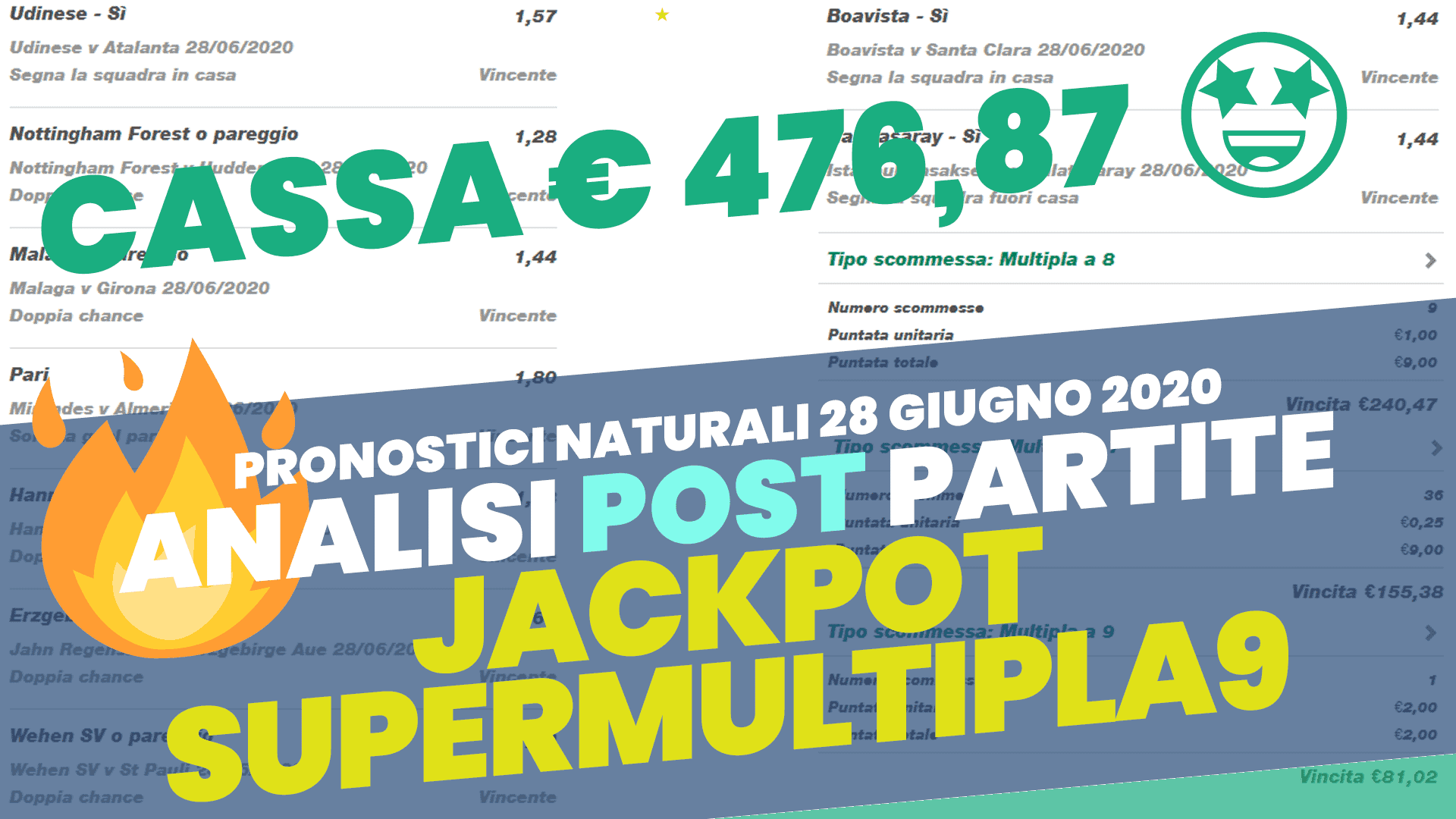 Pronostici Naturali Social YouTube Analisi Win 28 Giu 2020