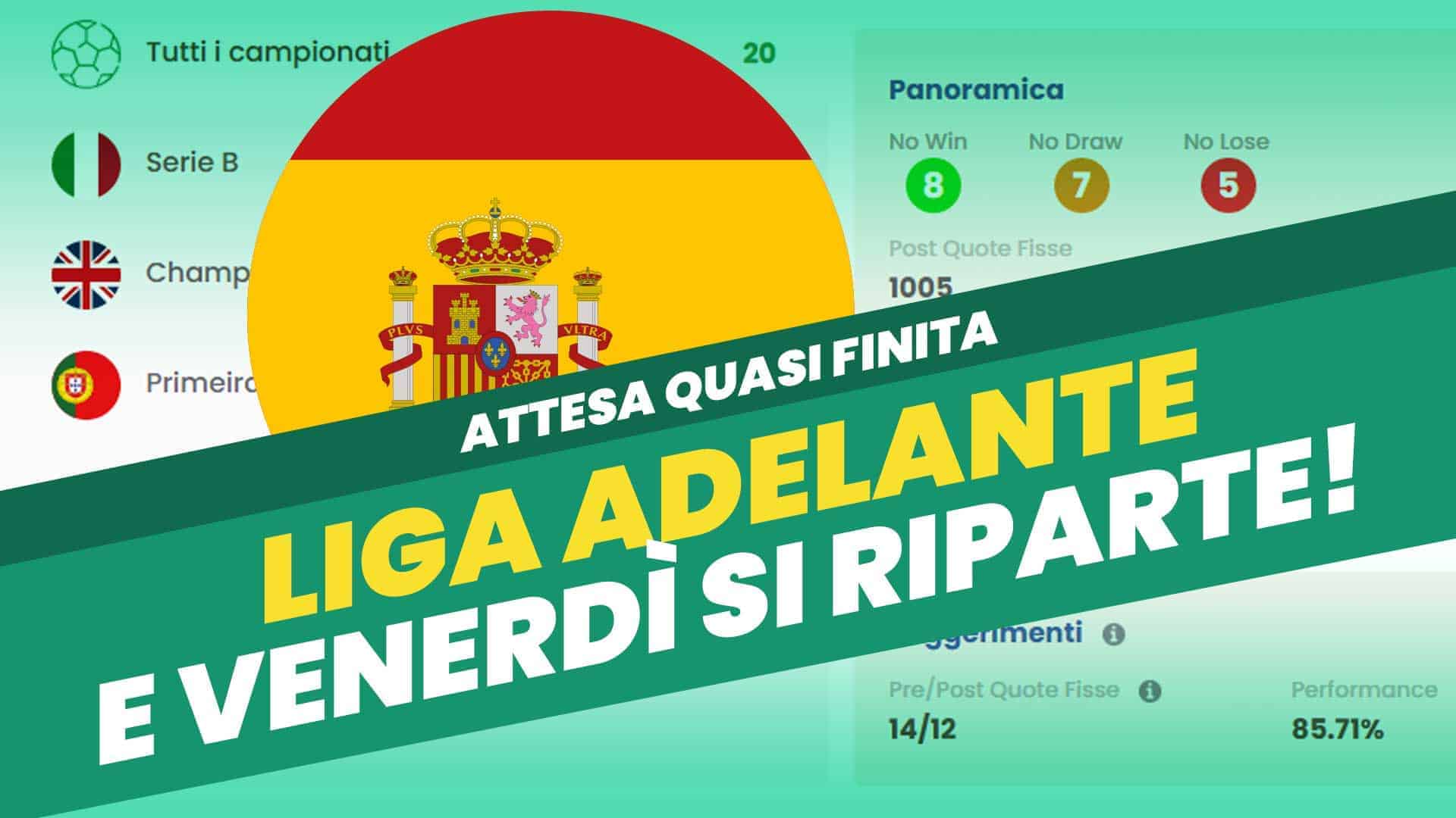 Pronostici Naturali Liga Adelante Sosta Nazionali Venerdi Anteprima