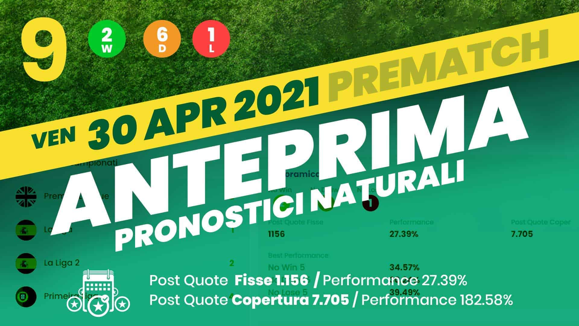 Pronostici Naturali Analisi Pre Partite Betting Scommesse Venerdi 30 Apr 2021