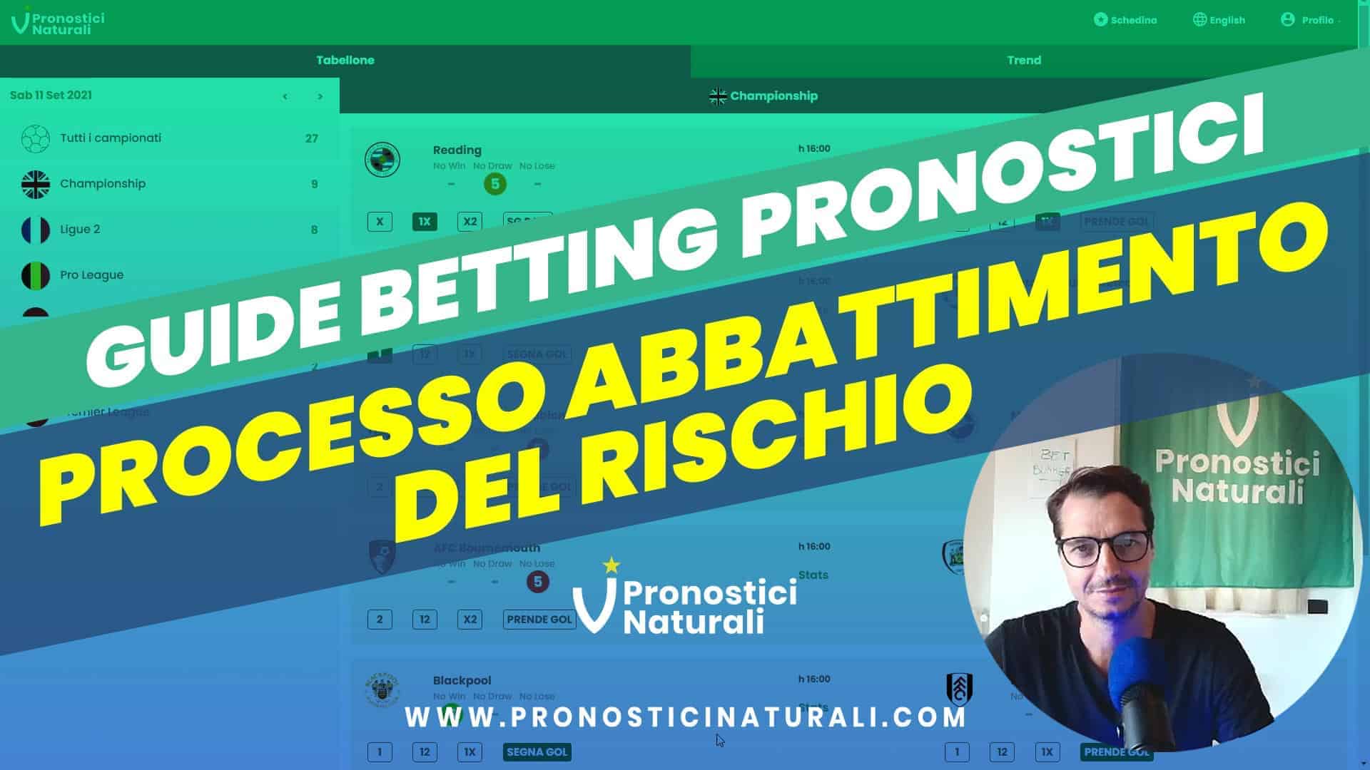 Pronostici Naturali Guida Processo Abbattimento Rischio Betting Calcio