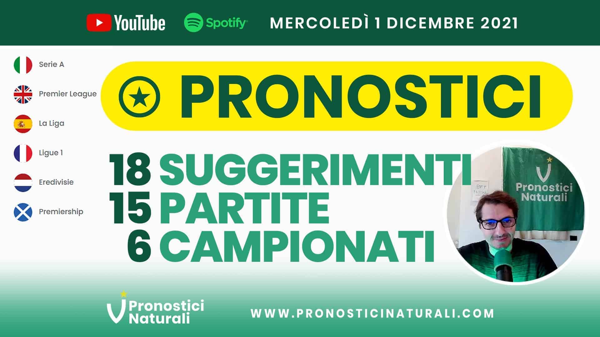 Pronostici Naturali Video Analisi Scommesse Betting Calcio Analisi Pre Partite Mercoledi 1 Dicembre 2021