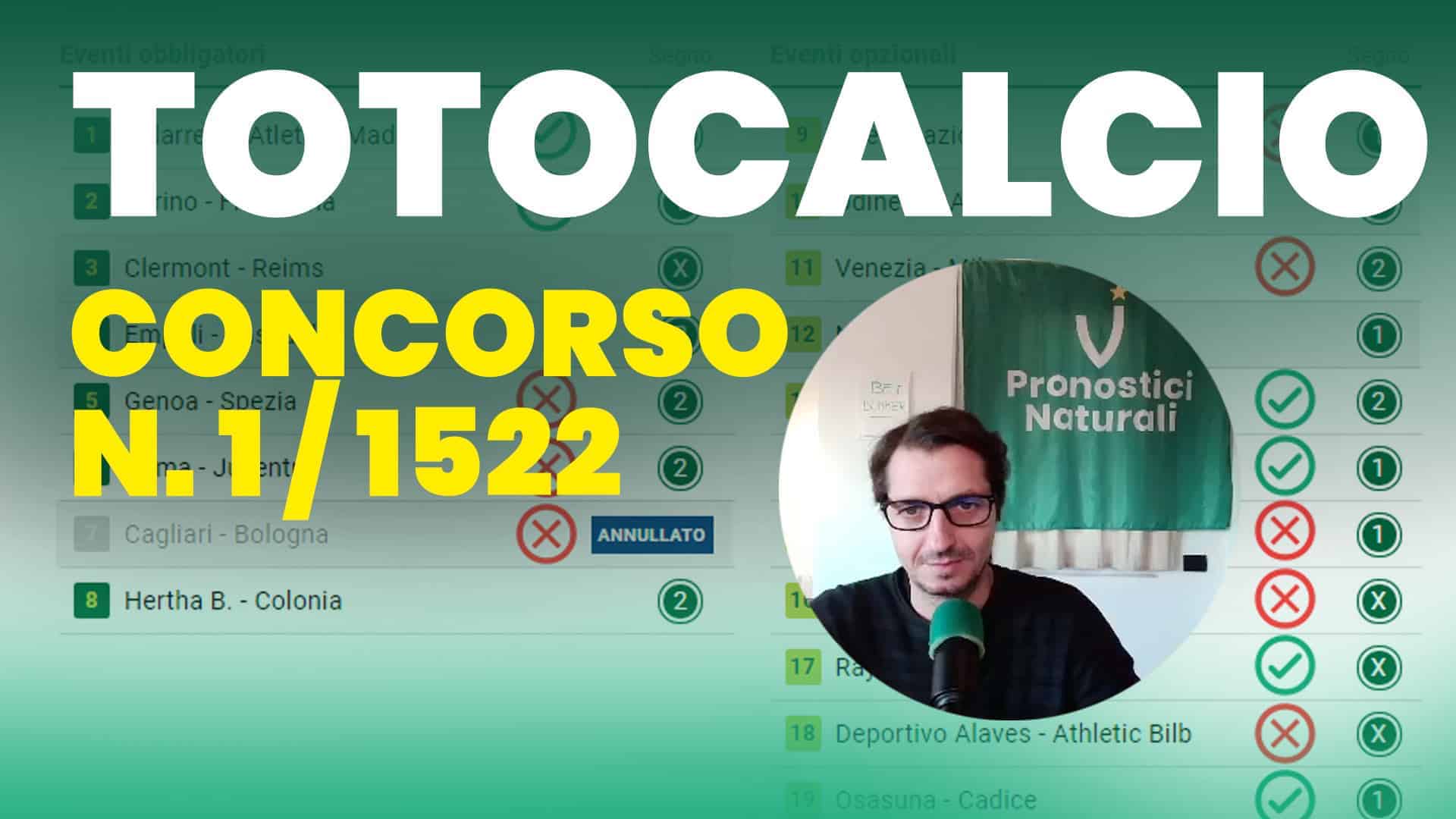 Pronostici Naturali Video Totocalcio Betting Post 01