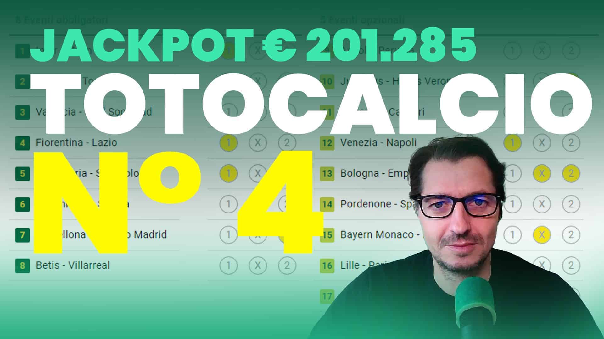 Pronostici Naturali Video Totocalcio Pre Partite Concorso 04