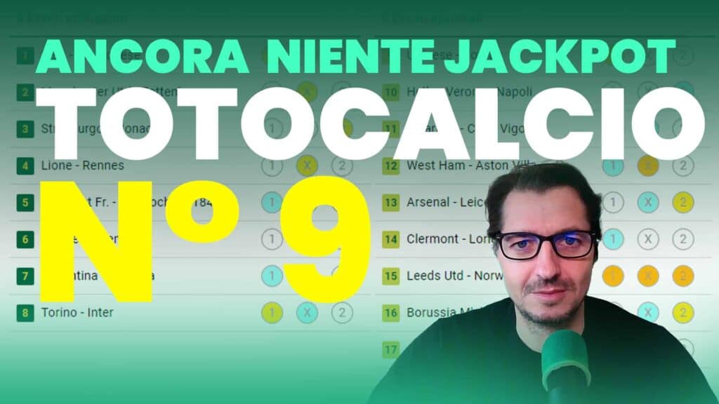 Pronostici Naturali Video Totocalcio Pre Partite Concorso 09