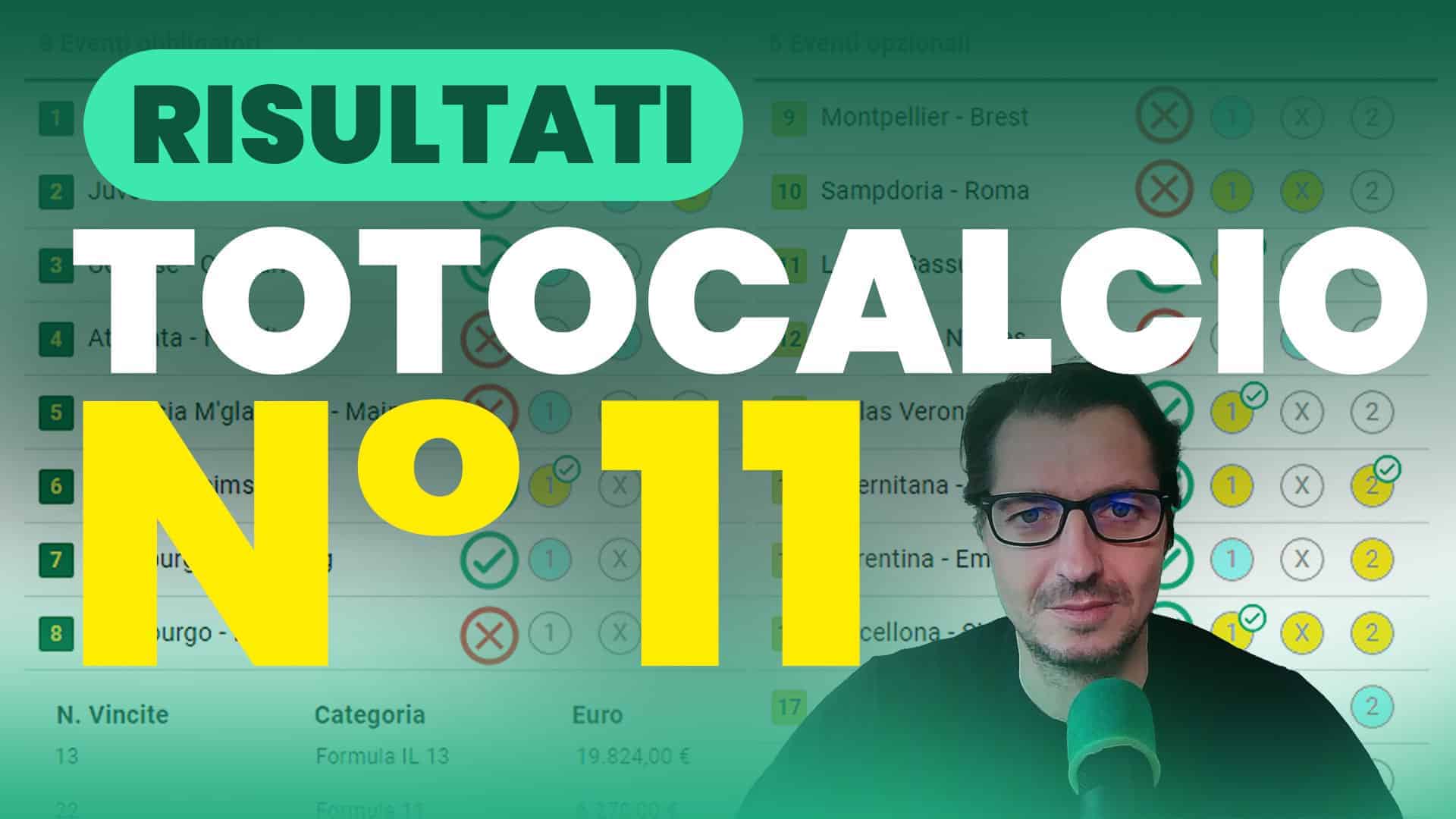 Pronostici Naturali Video Totocalcio Post Partite Concorso 11