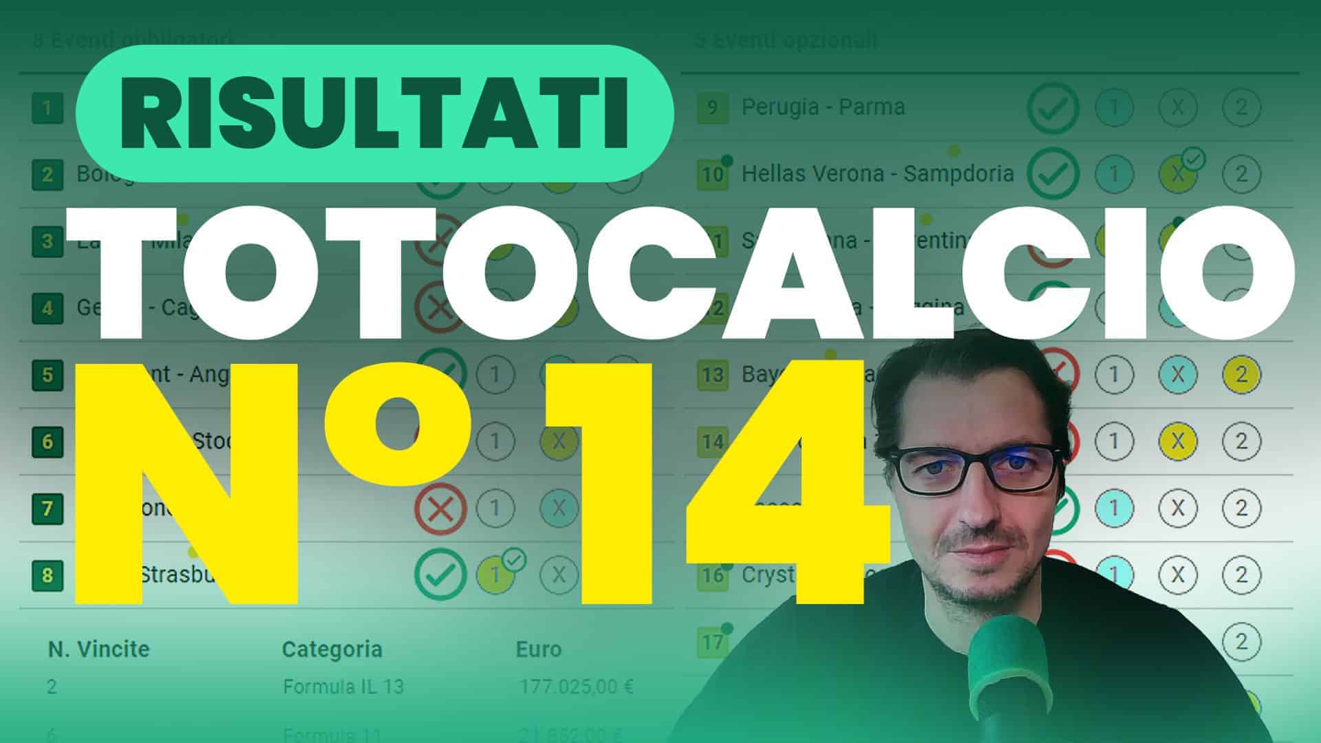 Pronostici Naturali Video Totocalcio Post Partite Concorso 14