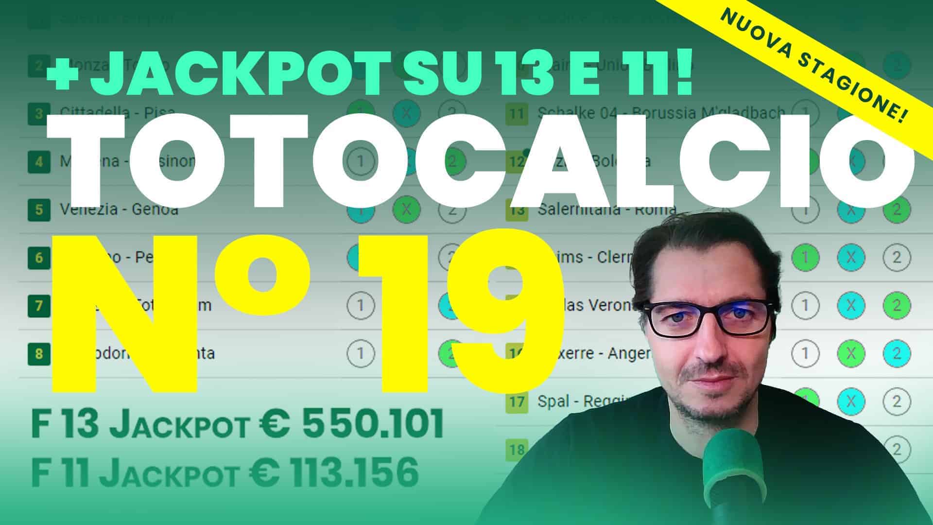 Pronostici Naturali Video Totocalcio Pre Partite Concorso 19