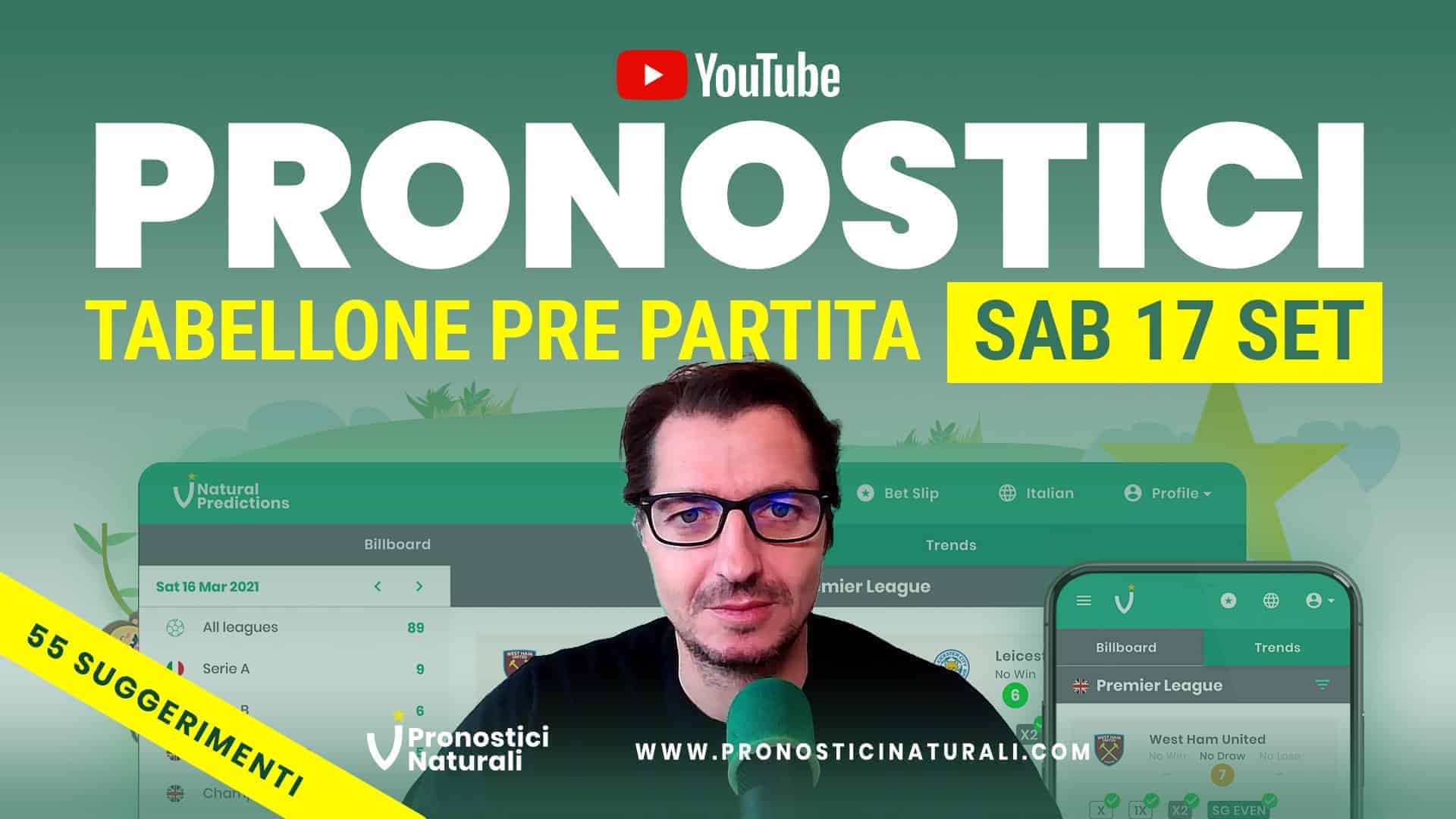 Pronostici Naturali Video Analisi Scommesse Betting Calcio Analisi Pre Partite Sabato 17 Settembre 2022