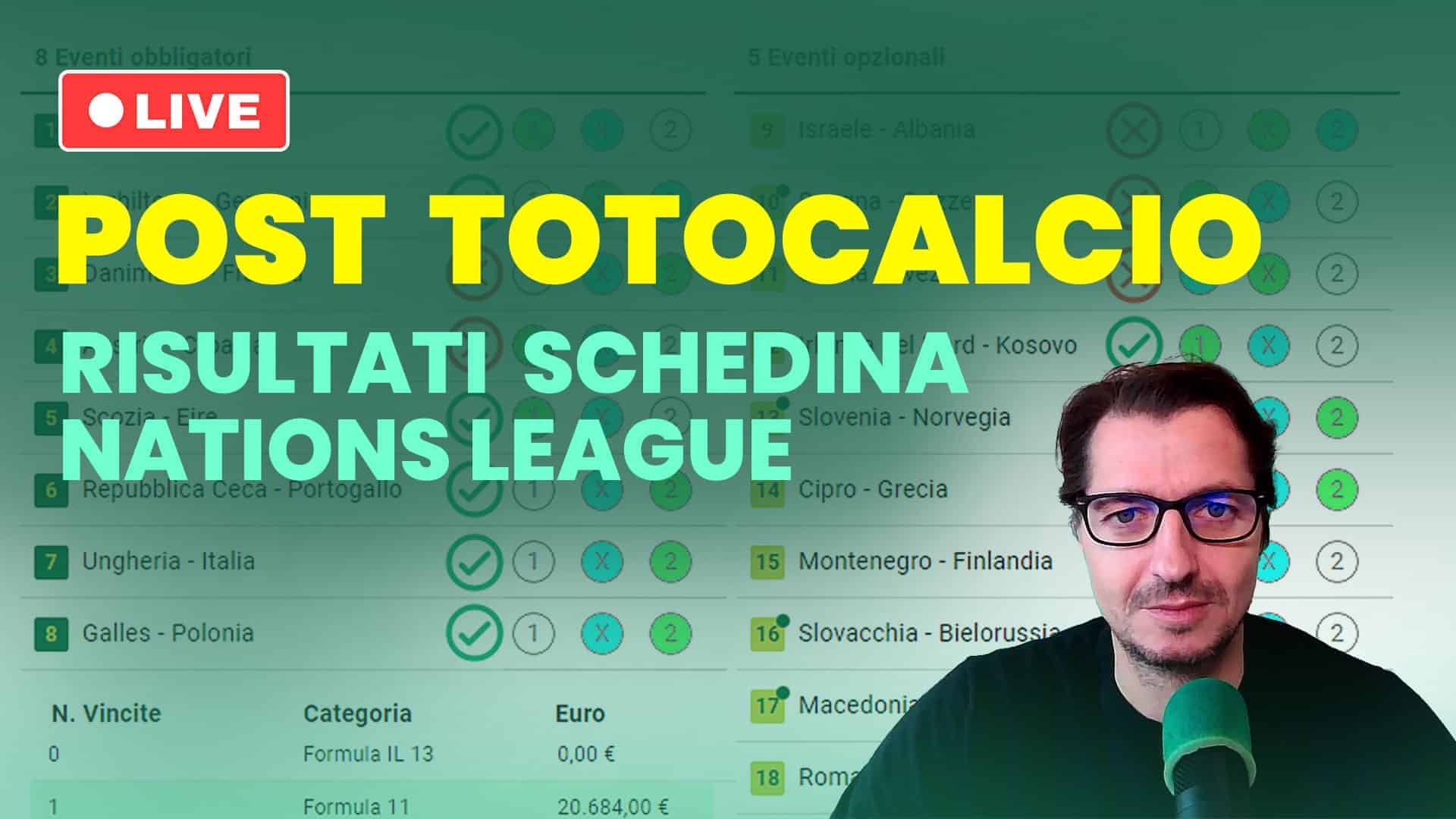 Pronostici Naturali Video Totocalcio Post Risultati Concorso 26