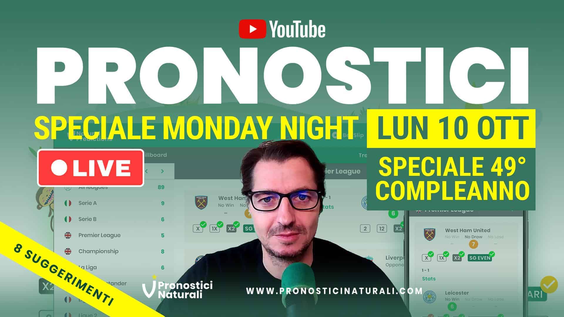 Pronostici Naturali Video Analisi Scommesse Betting Calcio Analisi Pre Partite Lun 10 Ottobre 2022