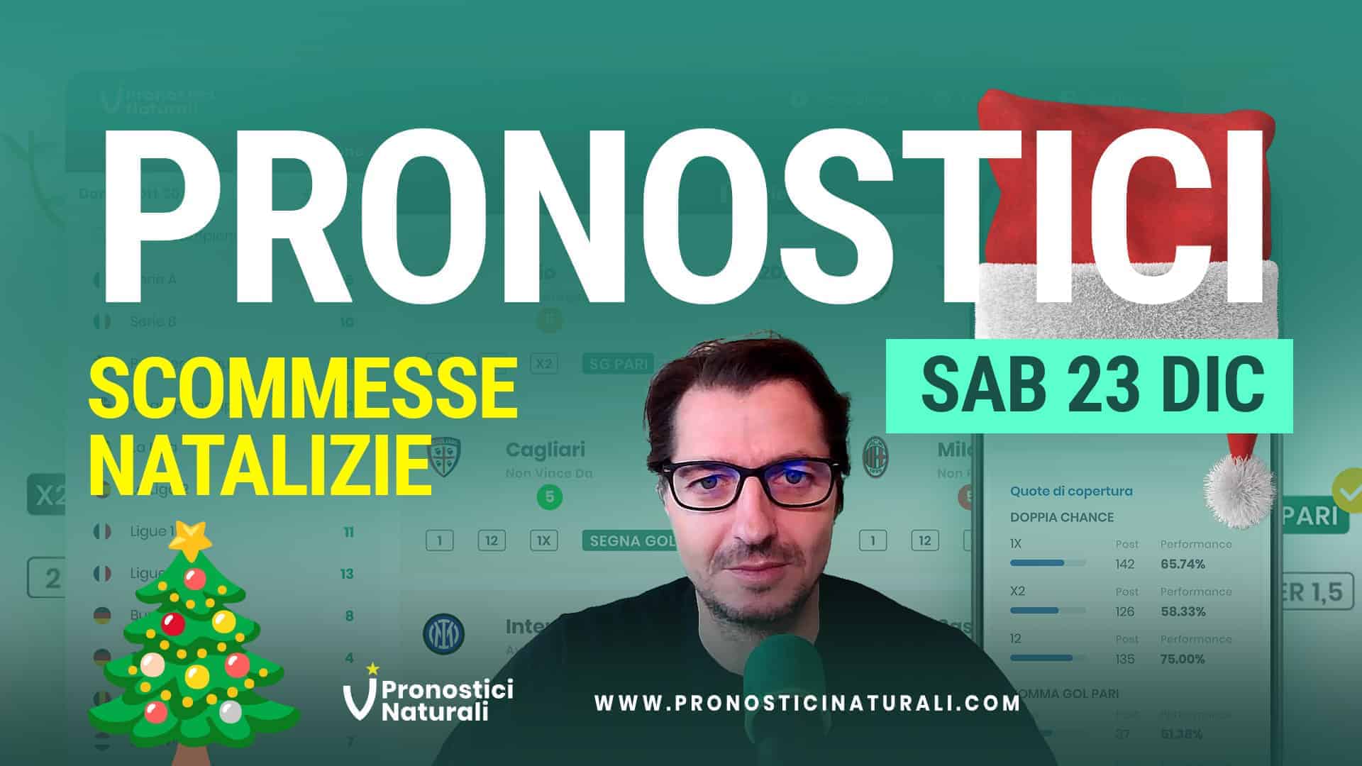 Pronostici Naturali Video Analisi Scommesse Betting Calcio Pre Partite Sabato 23 Dicembre 2023