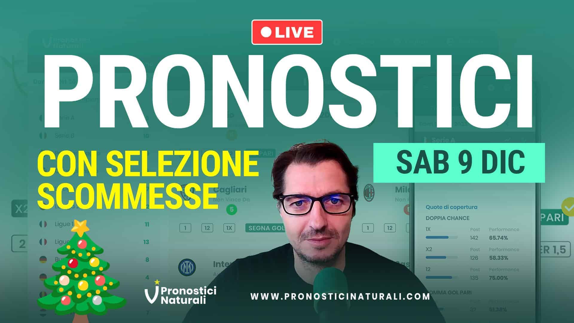 Pronostici Naturali Video Analisi Scommesse Betting Calcio Pre Partite Sabato 9 Dicembre 2023