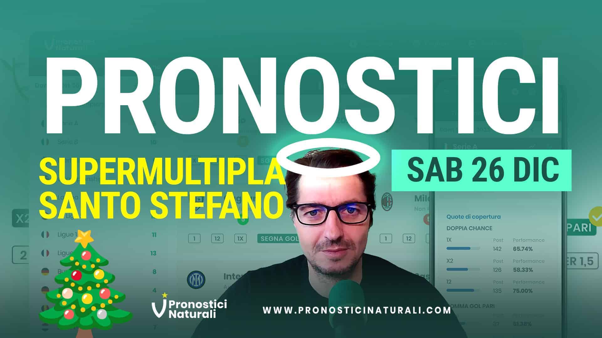 Pronostici Naturali Video Analisi Scommesse Betting Calcio Pre Partite Santo Stefano 26 Dicembre 2023