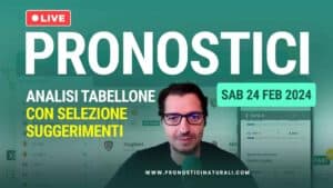 Pronostici Naturali Video Analisi Scommesse Betting Calcio Pre Partite Sabato 24 Febbraio 2024