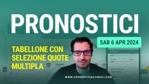 Pronostici Naturali Video Analisi Scommesse Betting Calcio Pre Partite Sabato 6 Aprile 2024