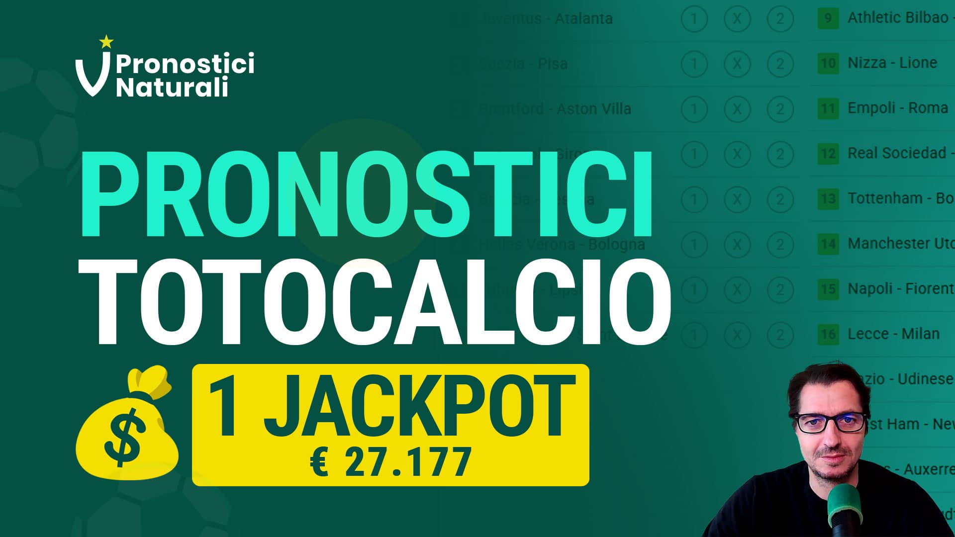 Pronostici Naturali Totocalcio Schedina Concorso 10 2025