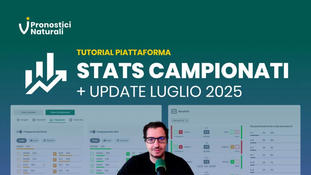 Pronostici Naturali Update Piattaforma Stats Campionato Blog