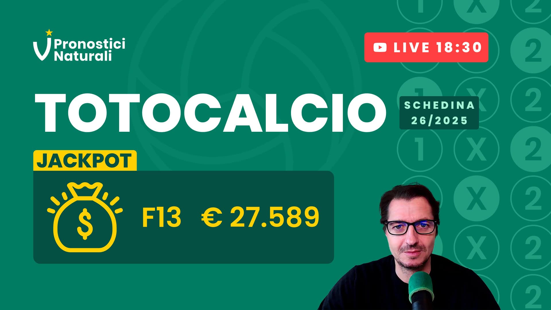Pronostici Naturali Totocalcio 26 2025